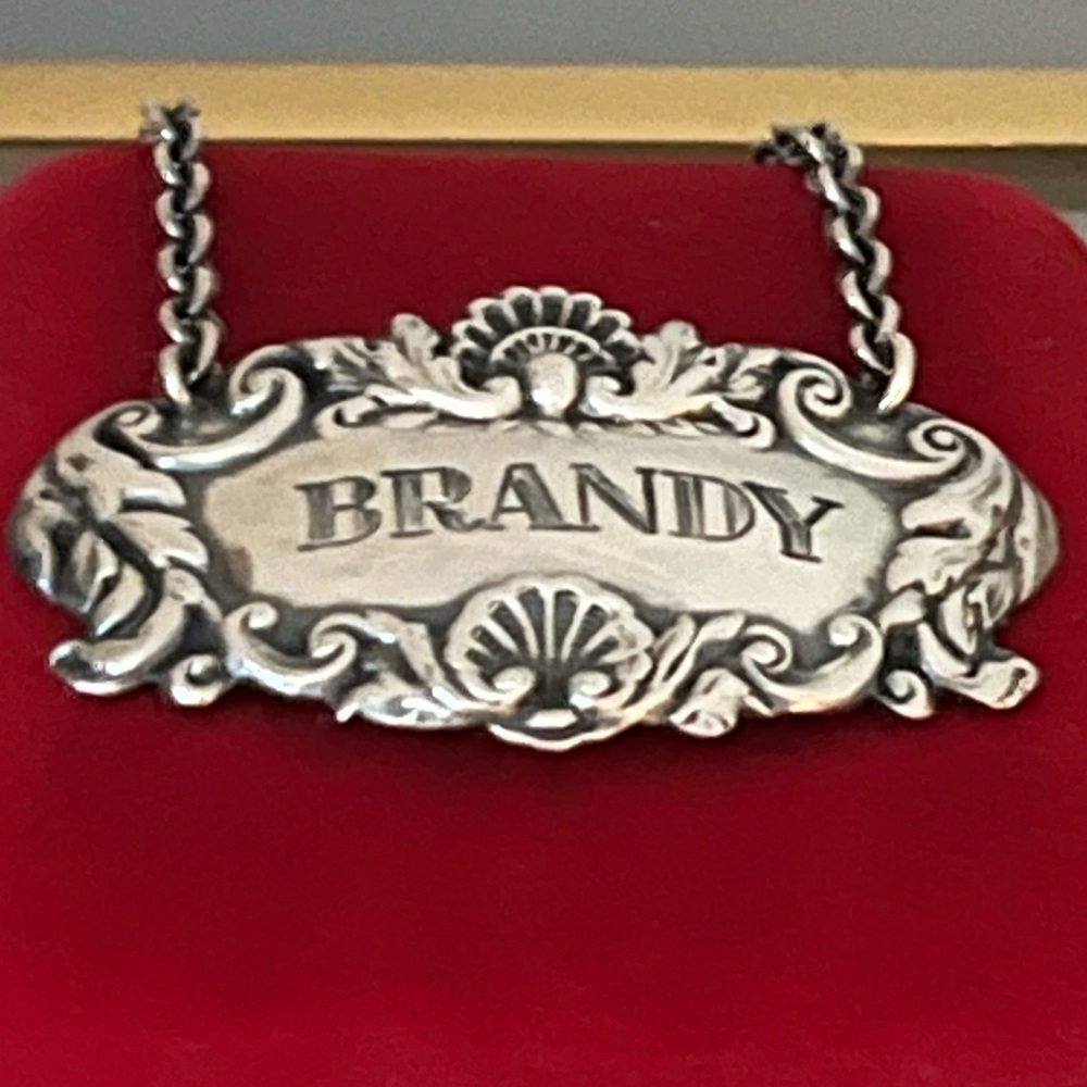 Sterling Silver Brandy Label Tag
